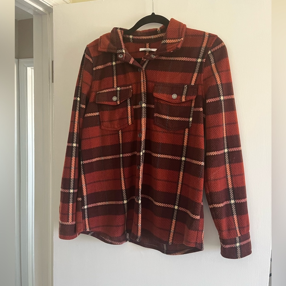 O'Neill Burnt Orange Plaid Jacket